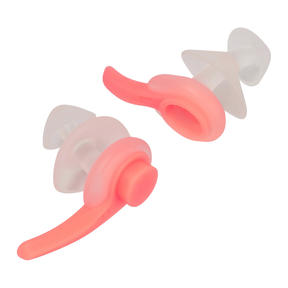 Speedo Biofuse Earplugs: Clear/Fluro Tangerine