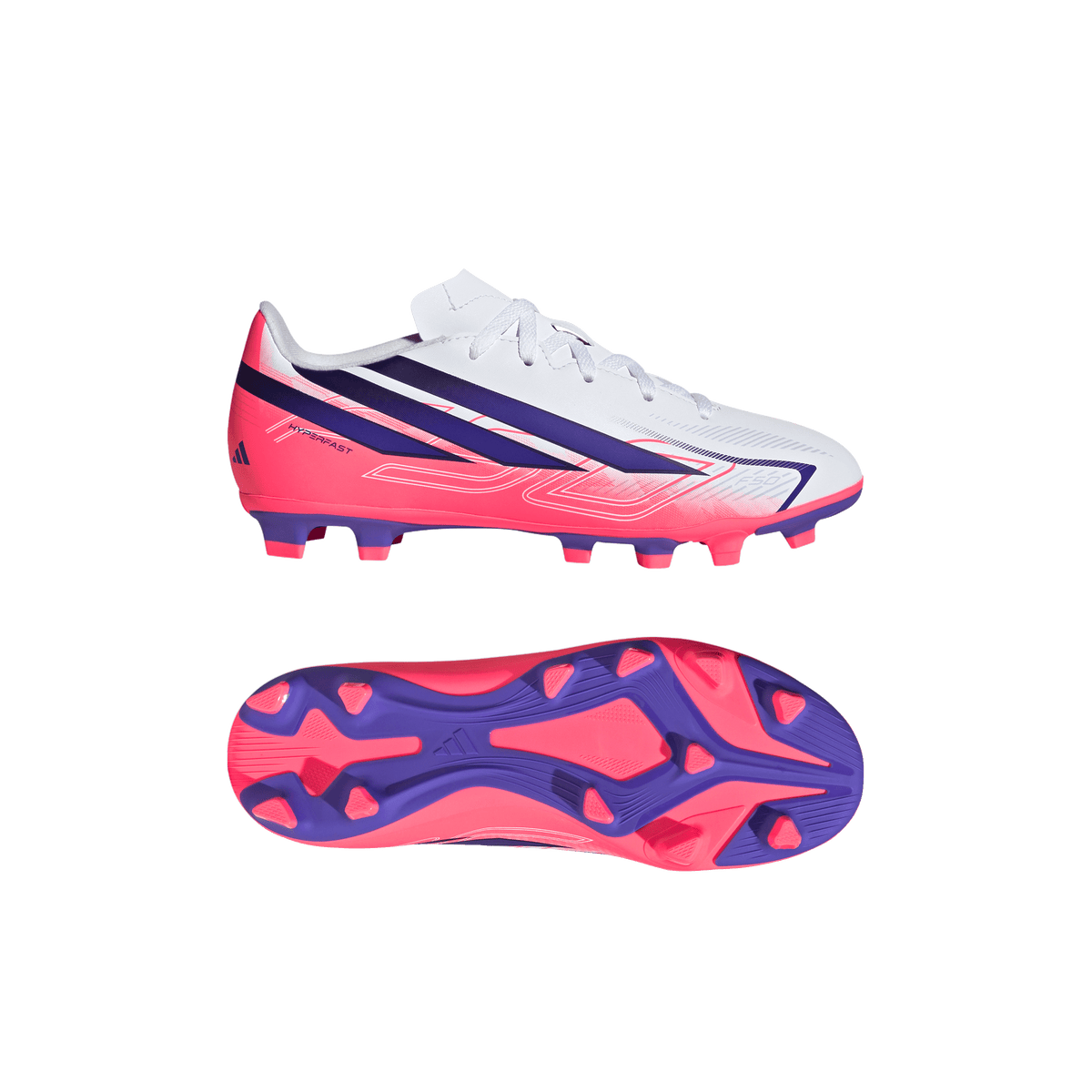 Adidas F50 Club FG/MG Junior Football Boots: ftwr White