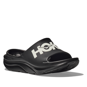 Hoka Ora Athletic Slides: Black/White