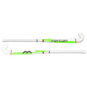 Mercian Genesis FG100 Low Junior Hockey Stick: White/Neon Green