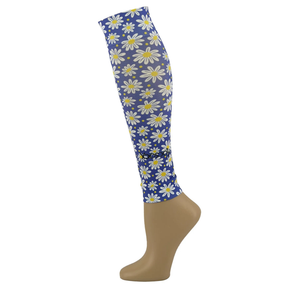 Hocsocx Daisy Days Shin Liner Footless Sock