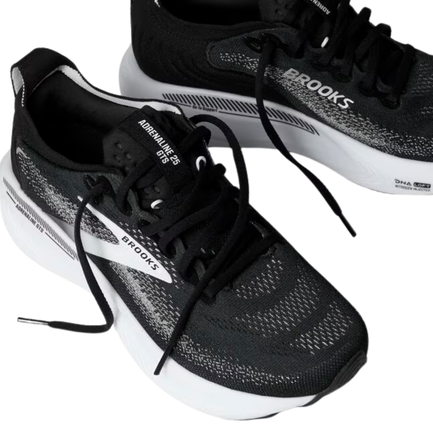 Brooks Adrenaline GTS 25 Men's Running Shoes: Black/Grey/White