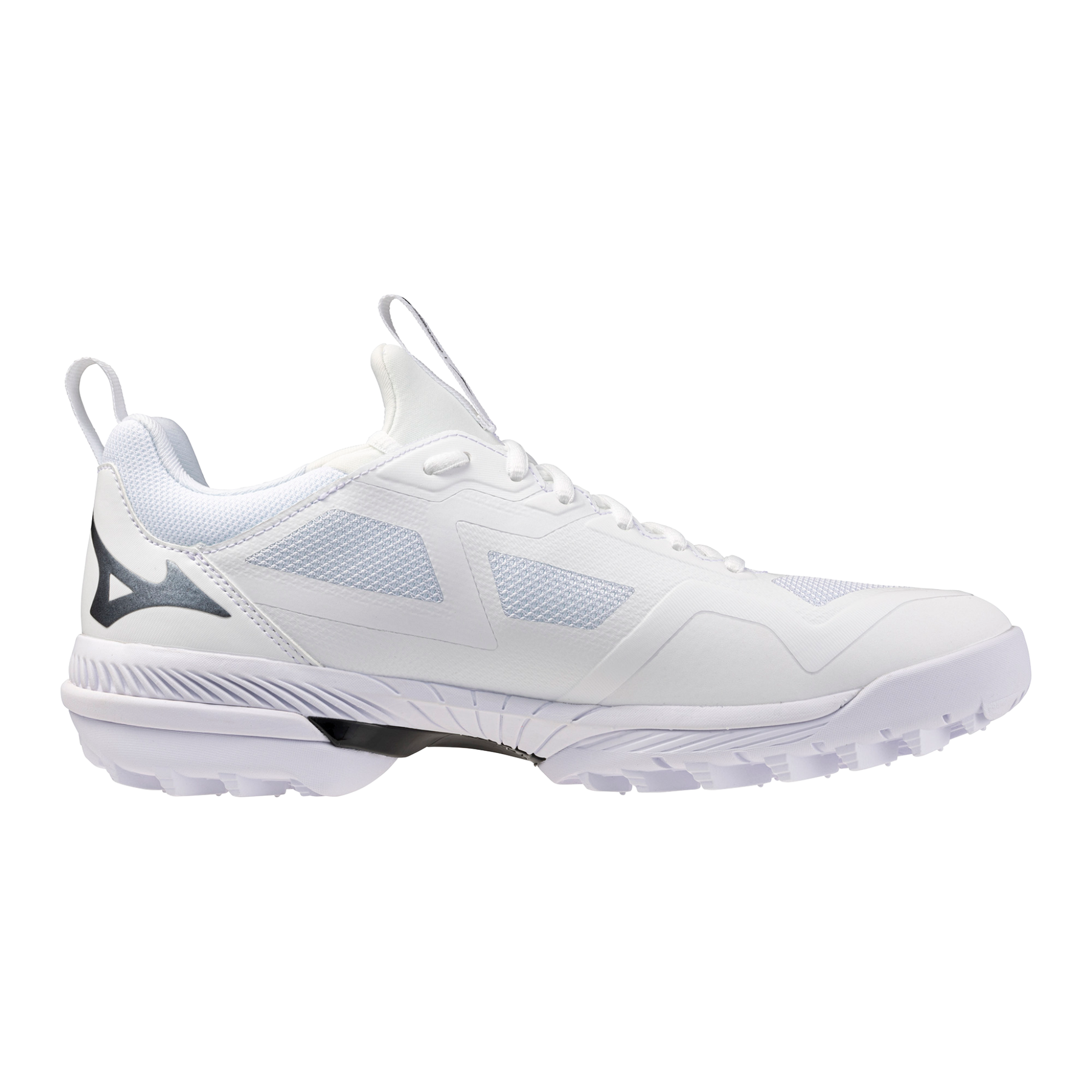 Mizuno Wave Panthera 2 Hockey Shoes: White/Black/Silver