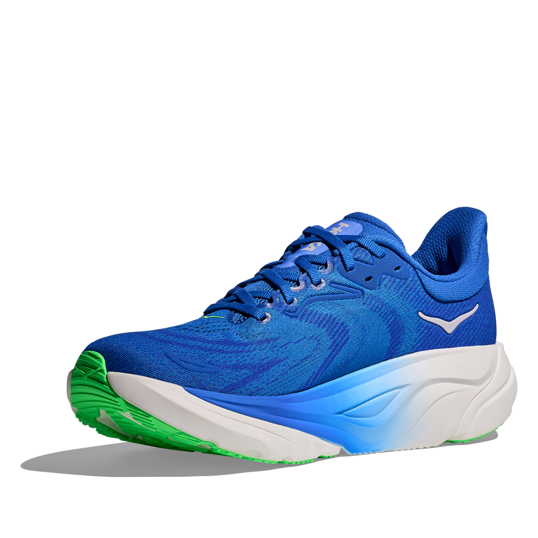 Hoka Arahi 8 Men's Running Shoes: Cobalt Blue/Neon Green