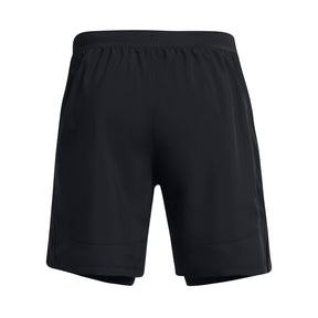 Under Armour Mens Launch Run 7inch 2-in-1 Running Shorts: Black/Reflective