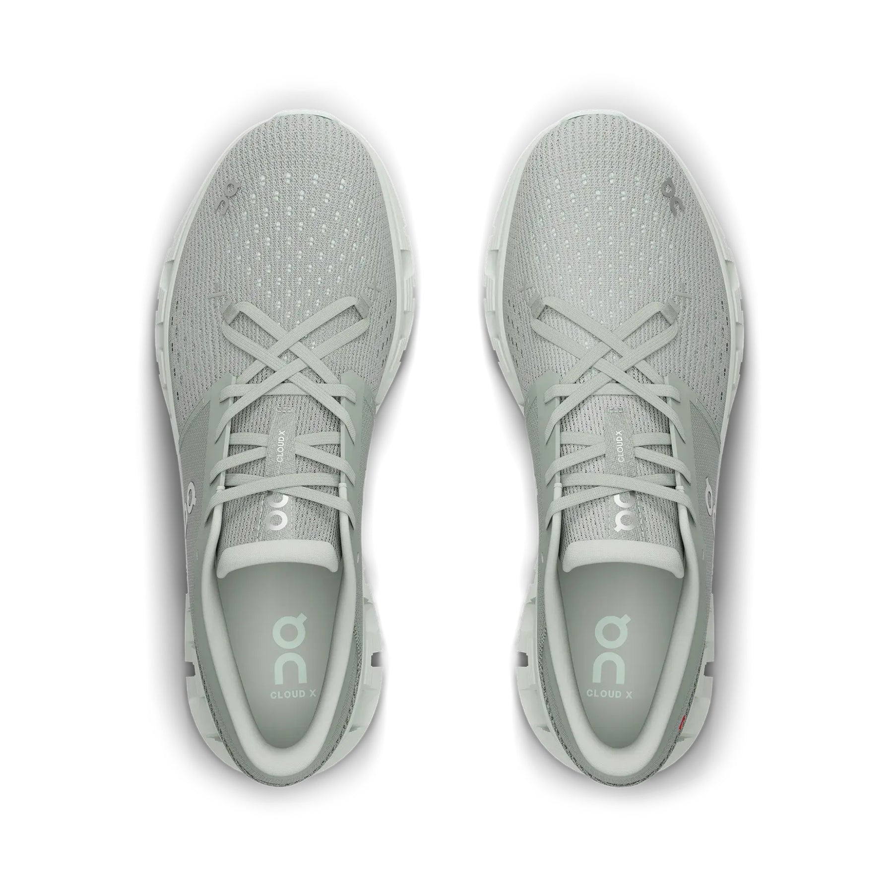 On Cloud X 4 Womens Running Shoes: Tin/Iceberg