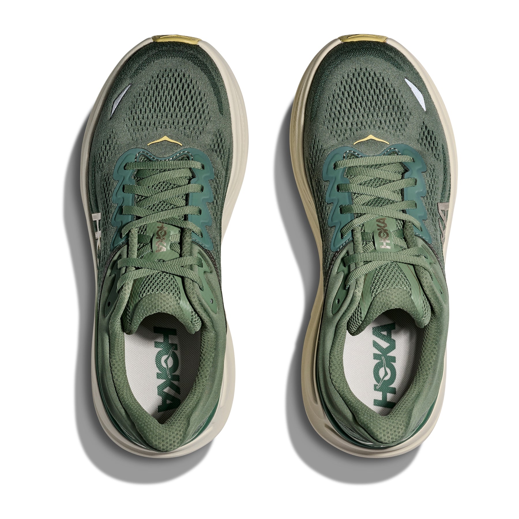 Hoka Bondi 9 Men's Running Shoes: Succulent/Fern