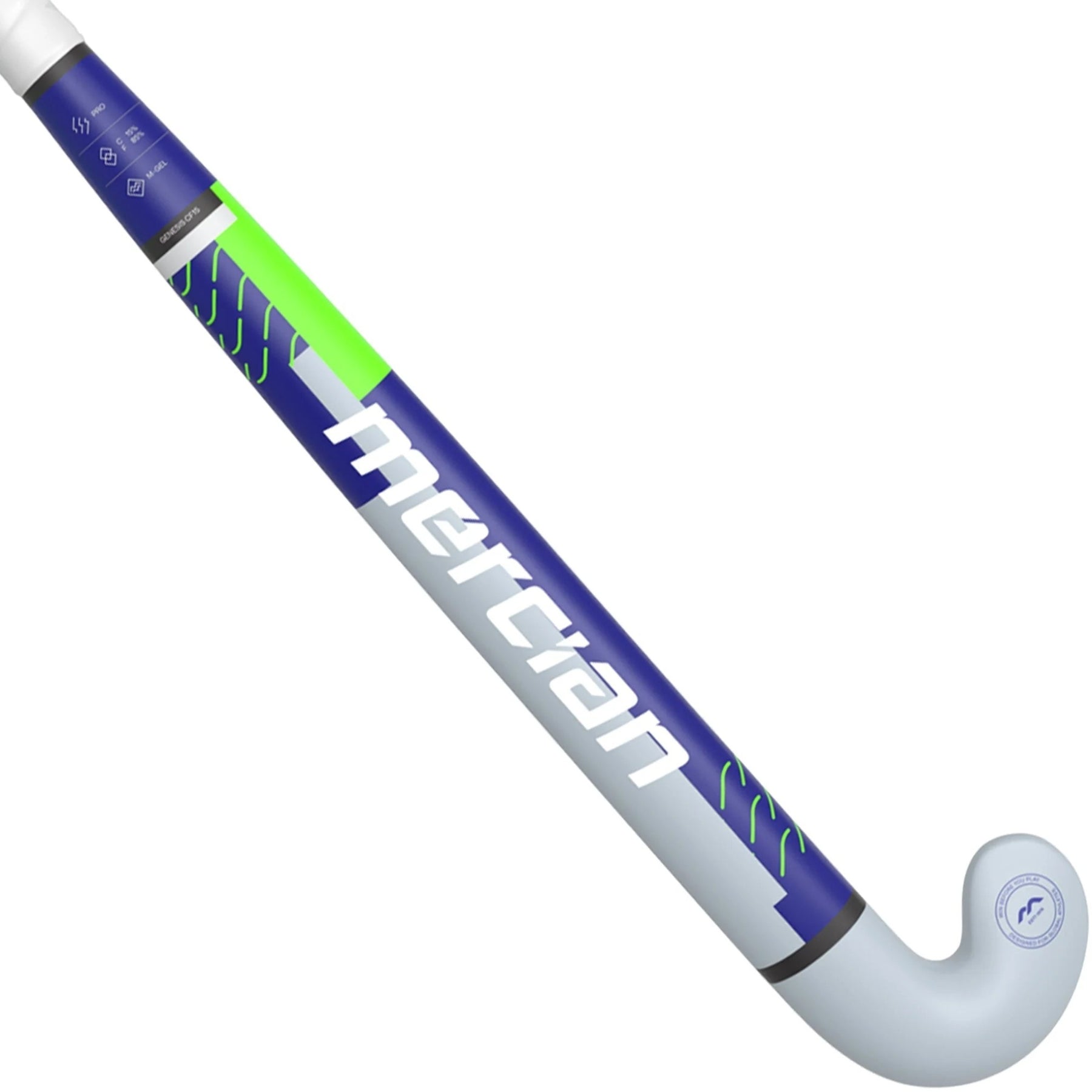 Mercian Genesis CF15 Pro Hockey Stick: Marine Blue/Grey