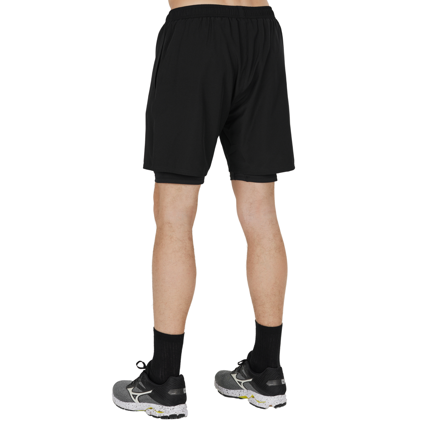 Endurance Kros 2in1 Shorts: Black