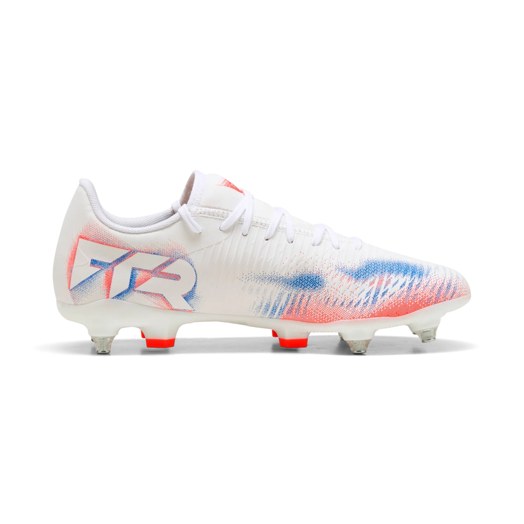 Puma Future 8 Play MXSG Football Boots: Puma White/Black/Glowing Red