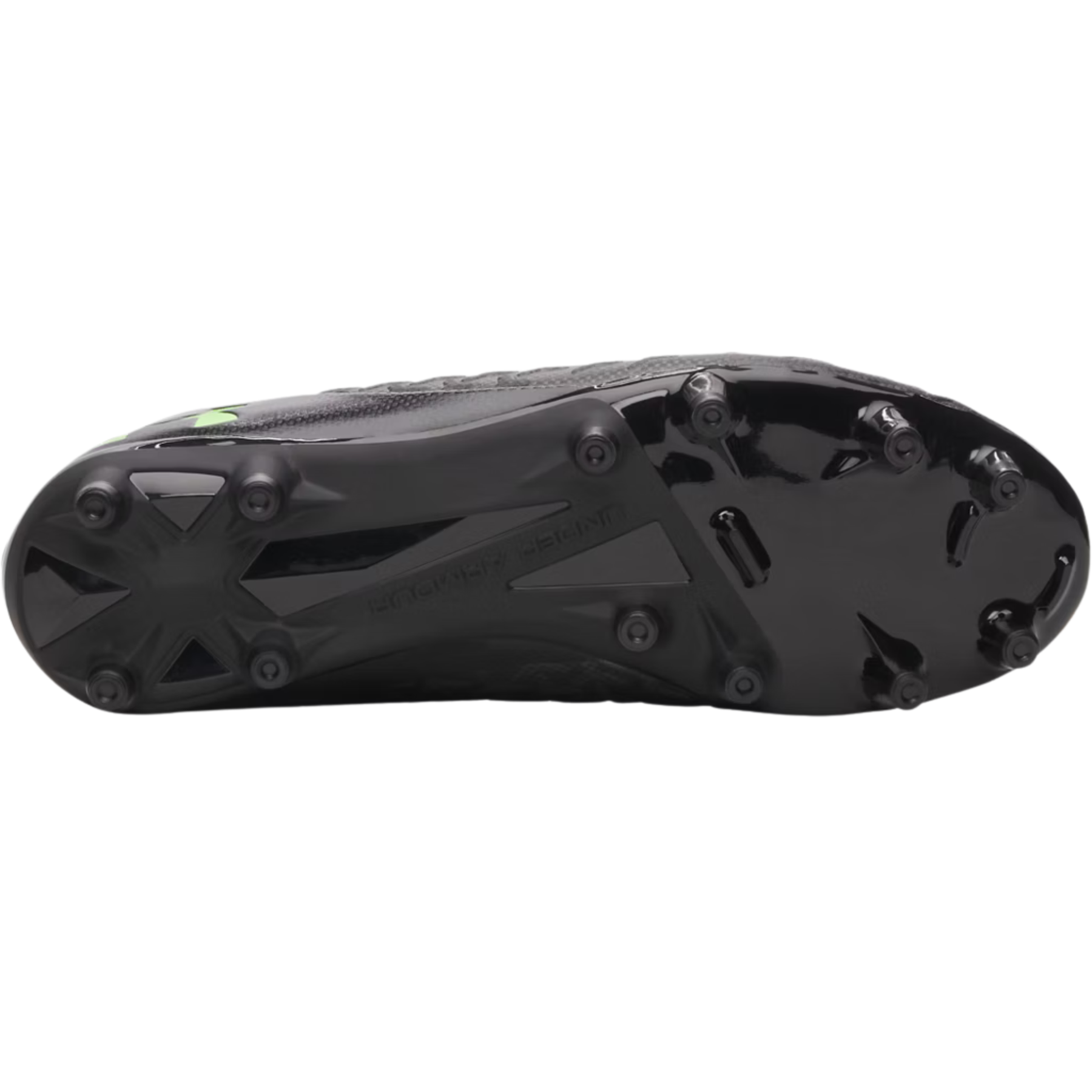 Under Armour Magnetico Select 6 Junior Football Shoes: Metallic Black/Hyper Green