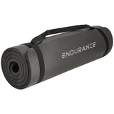 Endurance NBR Fitness Mat: Black
