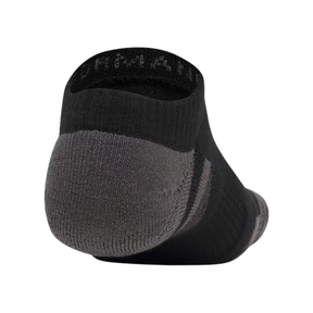 Under Armour Performance No Show Socks 3 Pack: Ultimate Black/Jet Grey