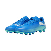 Puma Future 7 Play FG/AG Football Boots: Hyperlink Blue/Mint/White