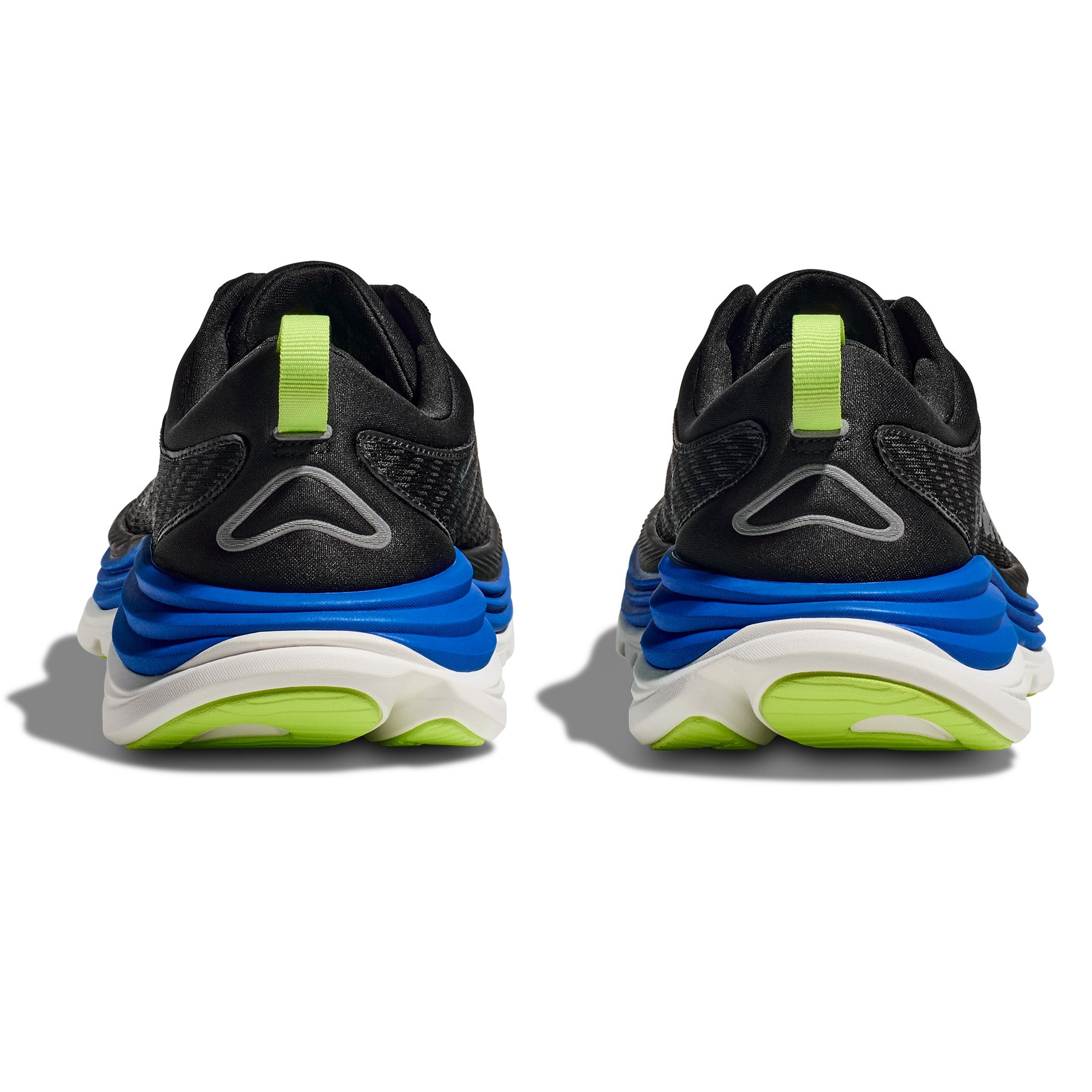 Hoka Gaviota 5 Mens Running Shoes: Black/Electric Cobalt