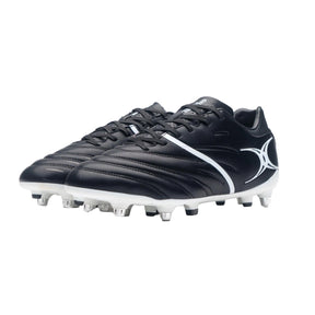 Gilbert Sidestep X20 Power Rugby Boots: Black/White