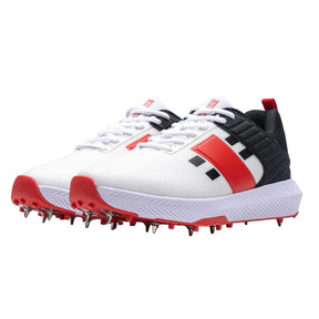 Gray Nicolls Players 3.0 Spike Adult Cricket Shoes 2025 : White/Red