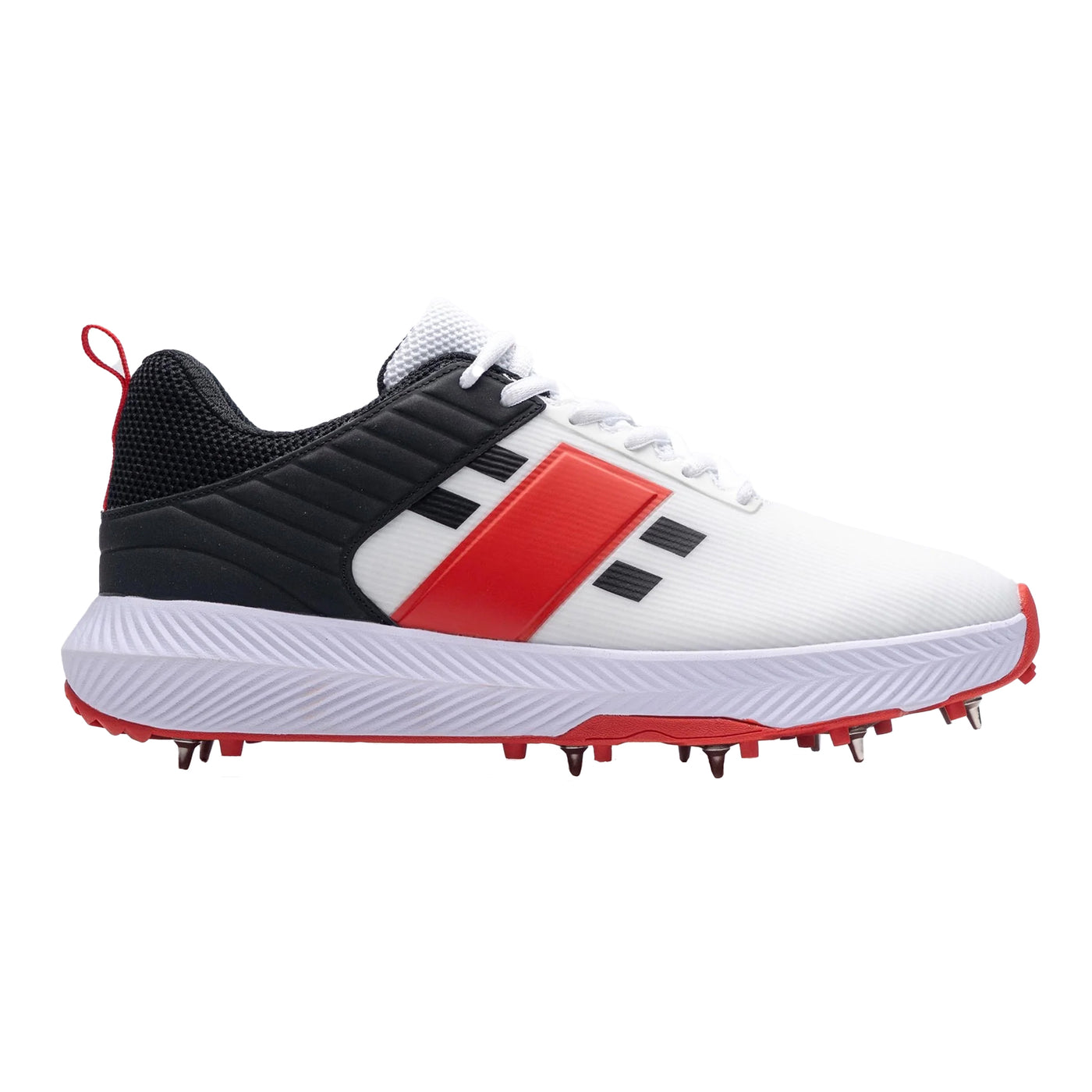 Gray Nicolls Players 3.0 Spike Adult Cricket Shoes 2025 : White/Red