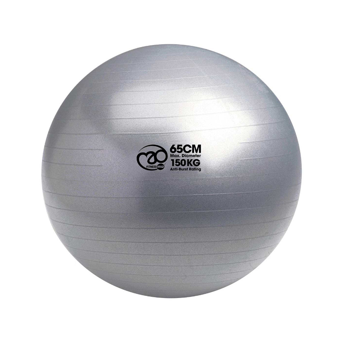 Fitness Mad 150kg Anti-Burst Swiss Ball & Pump - 65cm
