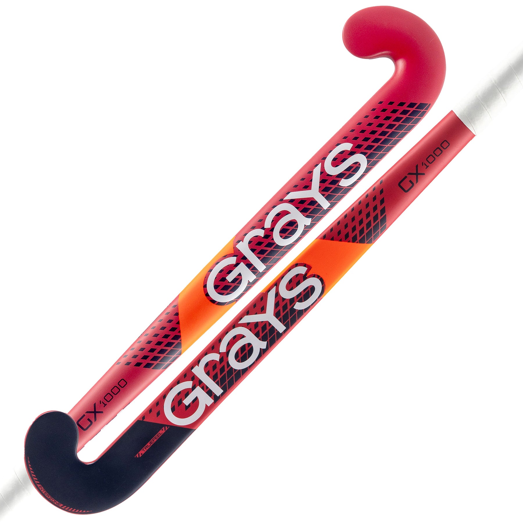 Grays GX1000 Ultrabow Junior Hockey Stick: Red/Navy