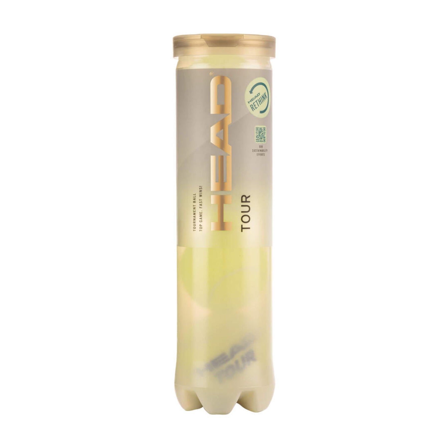 Head Tour 4 Tennis Balls Single Can