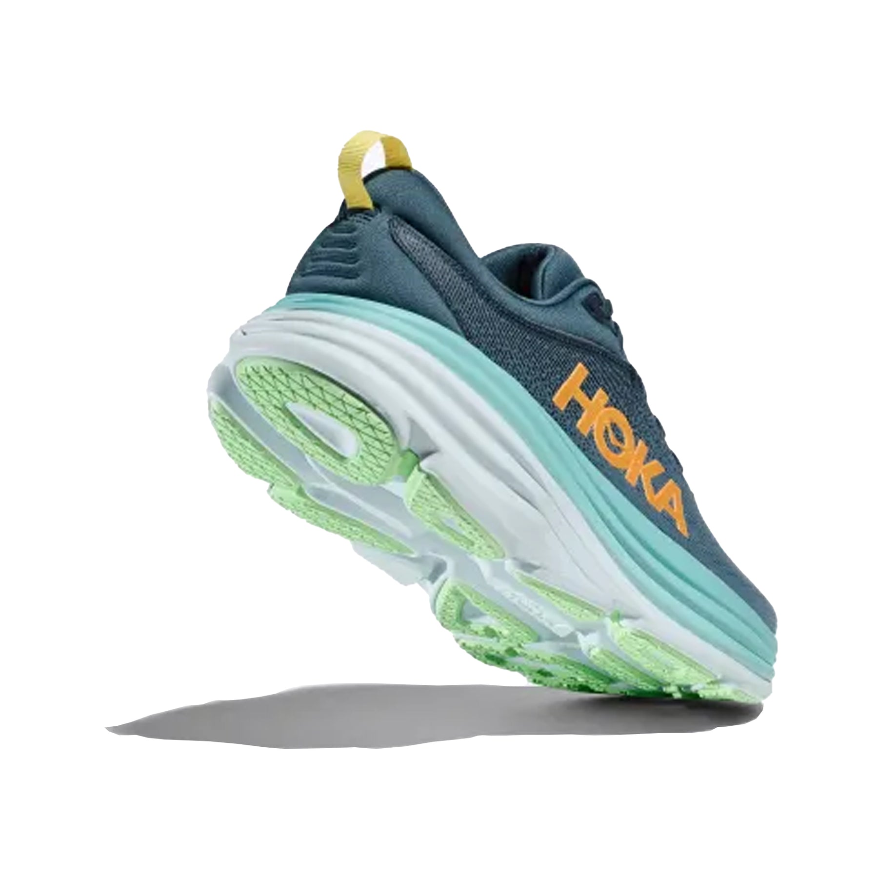 Hoka Bondi 8 Mens Running Shoes: Real Teal/Shadow