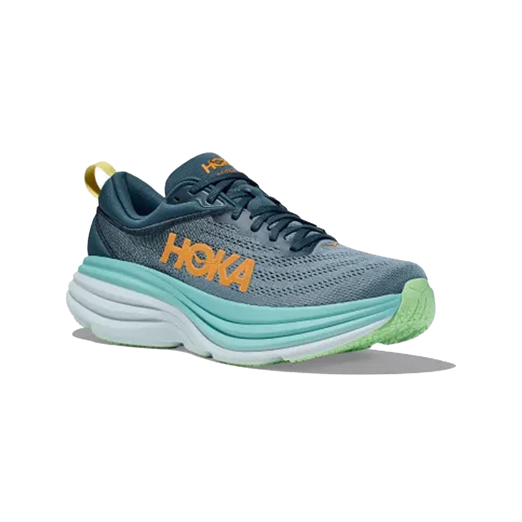 Hoka Bondi 8 Mens Running Shoes: Real Teal/Shadow