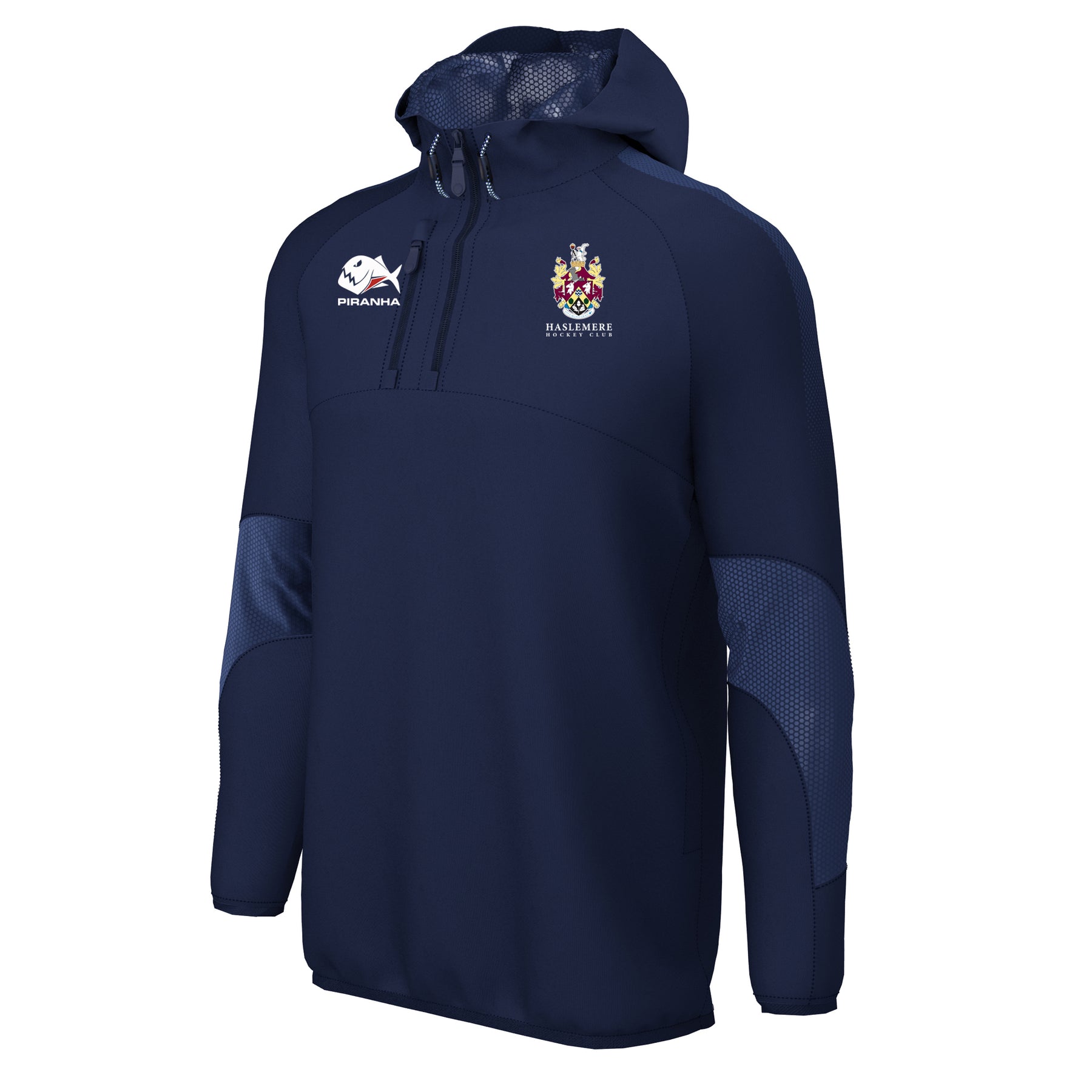 Haslemere HC Piranha Edge Hooded Jacket: Navy