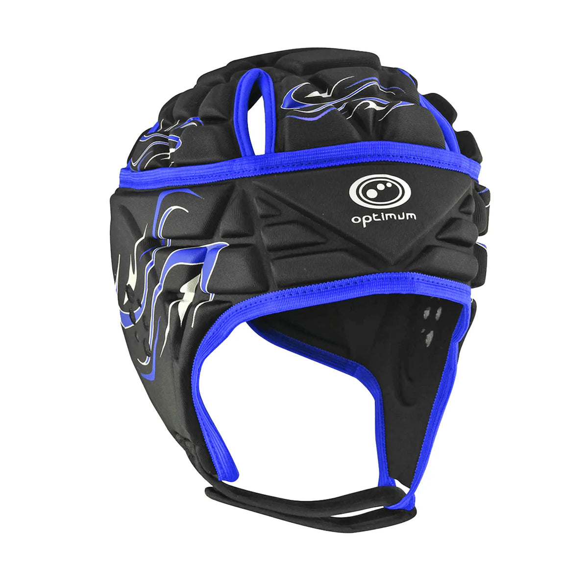 Optimum Inferno Rugby Head Guard: Black/Blue
