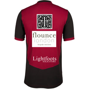 Cookham Dean CC Junior T20 Short Sleeve Shirt: Maroon/Black