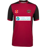 Cookham Dean CC Junior T20 Short Sleeve Shirt: Maroon/Black