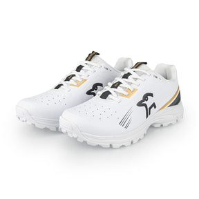 Kookaburra KC 3.0 Senior Rubber Cricket Shoes 2025: White/Gold