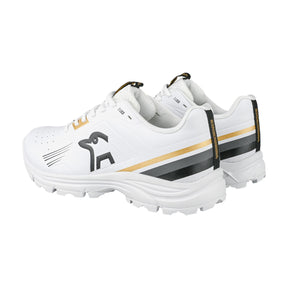 Kookaburra KC 3.0 Senior Rubber Cricket Shoes 2025: White/Gold
