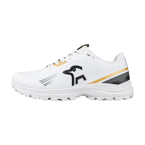 Kookaburra KC 3.0 Senior Rubber Cricket Shoes 2025: White/Gold