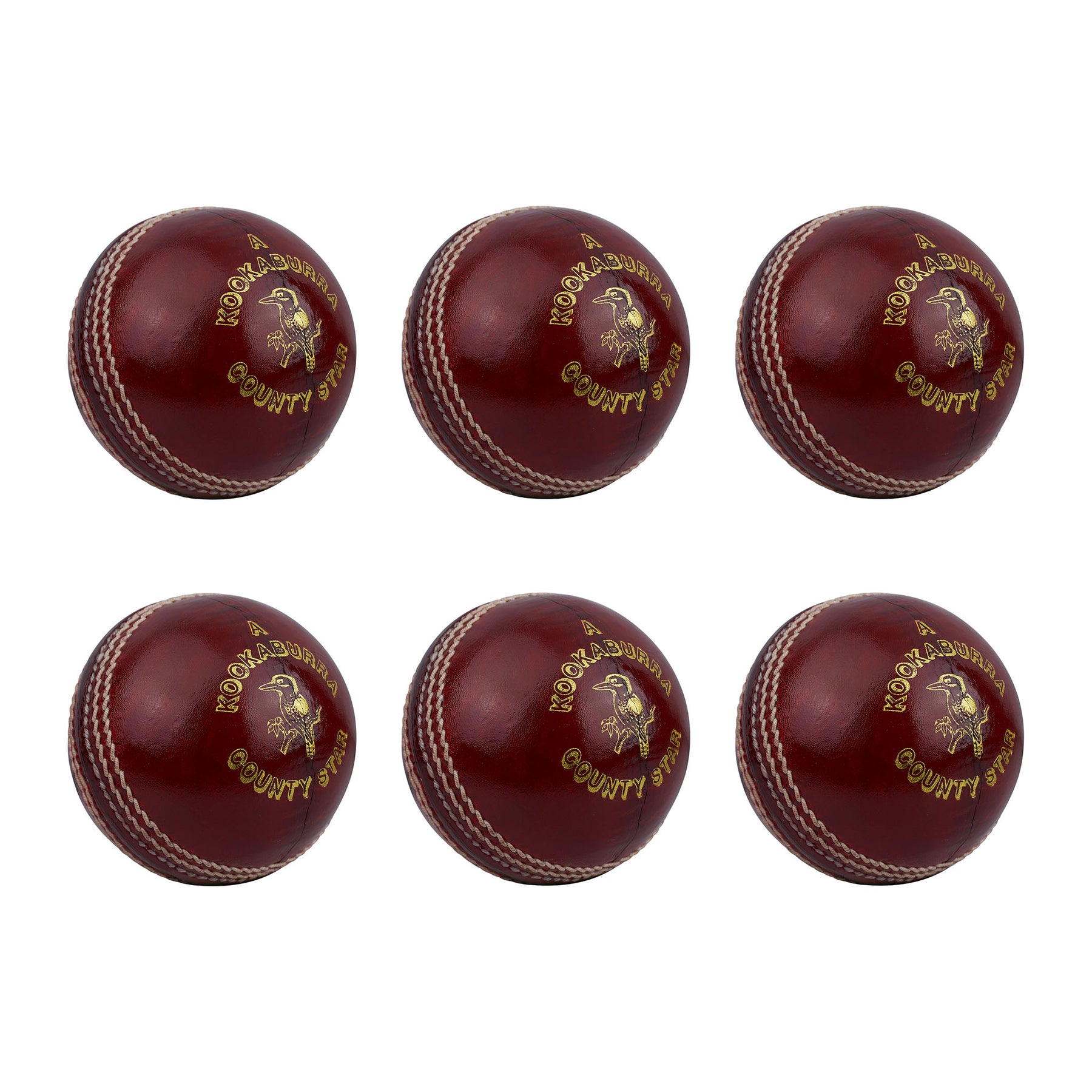 Kookaburra County Star Cricket Ball 5 1/2 oz Box of 6