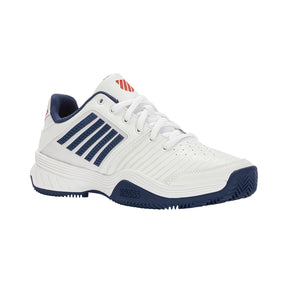 K Swiss Court Express HB Mens Tennis Shoes: White/Blue Opal