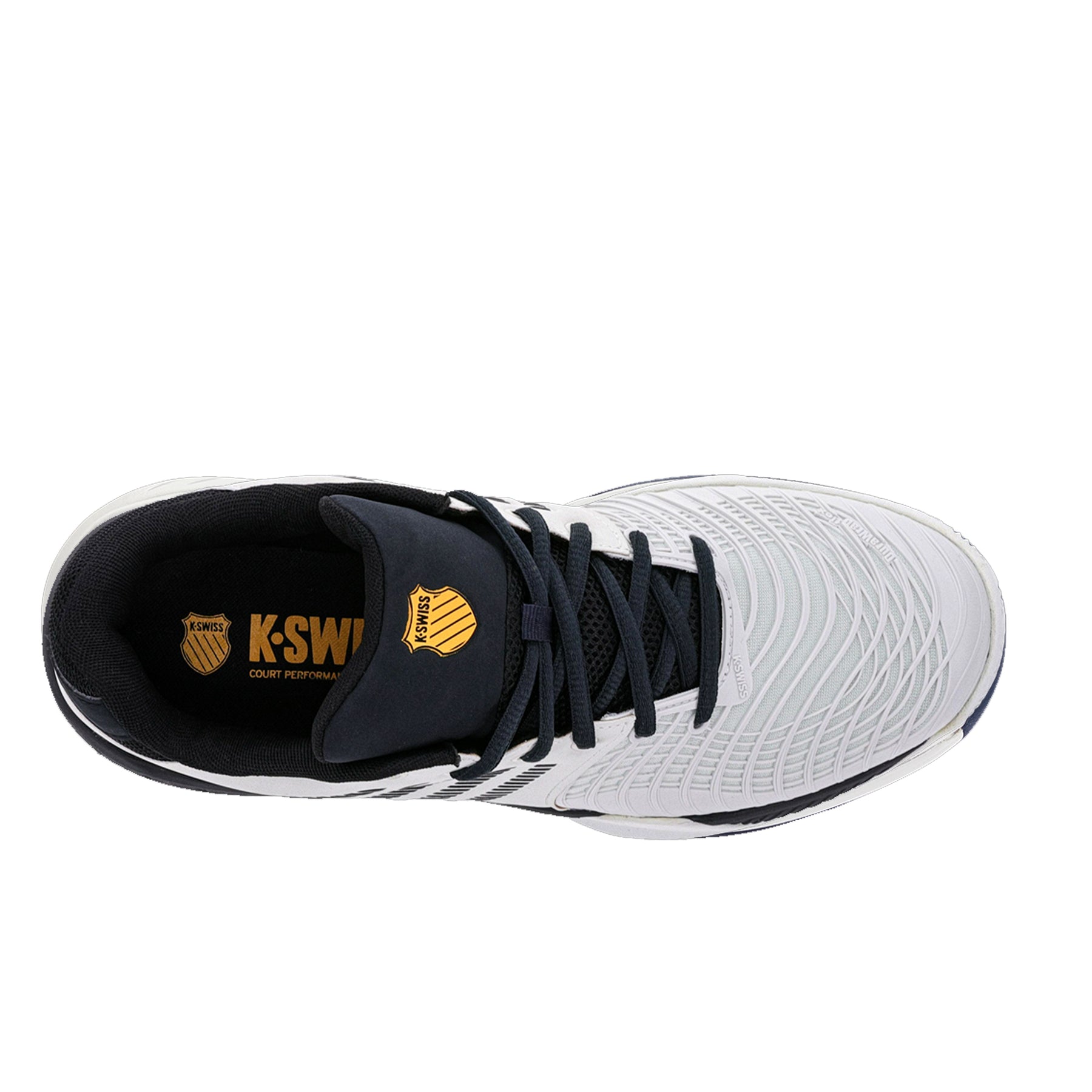 K Swiss Express Light 3 HB Mens Tennis Shoes: Barely Blue/Amber Yellow