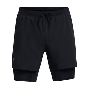 Under Armour Mens Launch Run 5inch 2-in-1 Running Shorts: Black