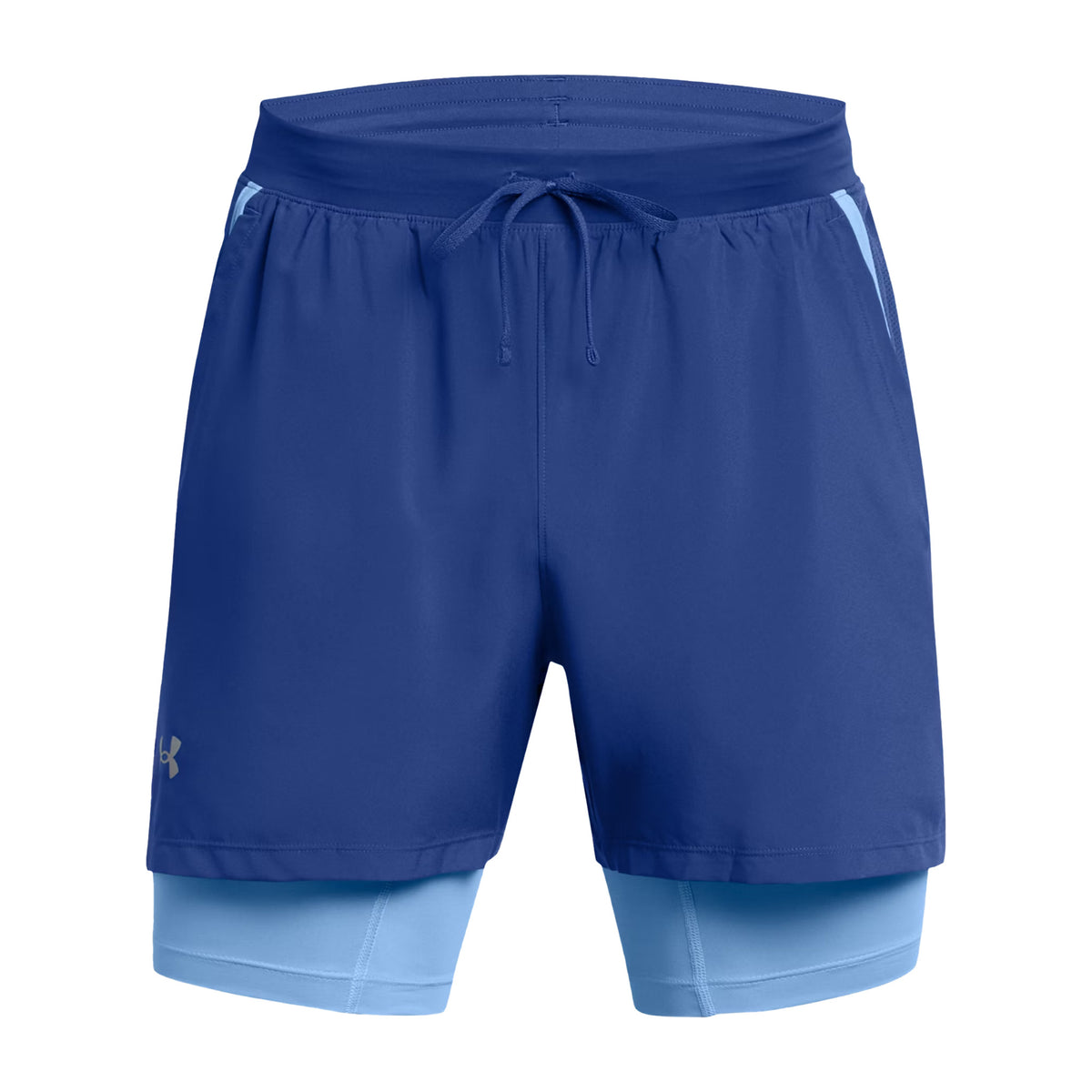 Under Armour Mens Launch Run 5inch 2-in-1 Running Shorts: Horizon Blue