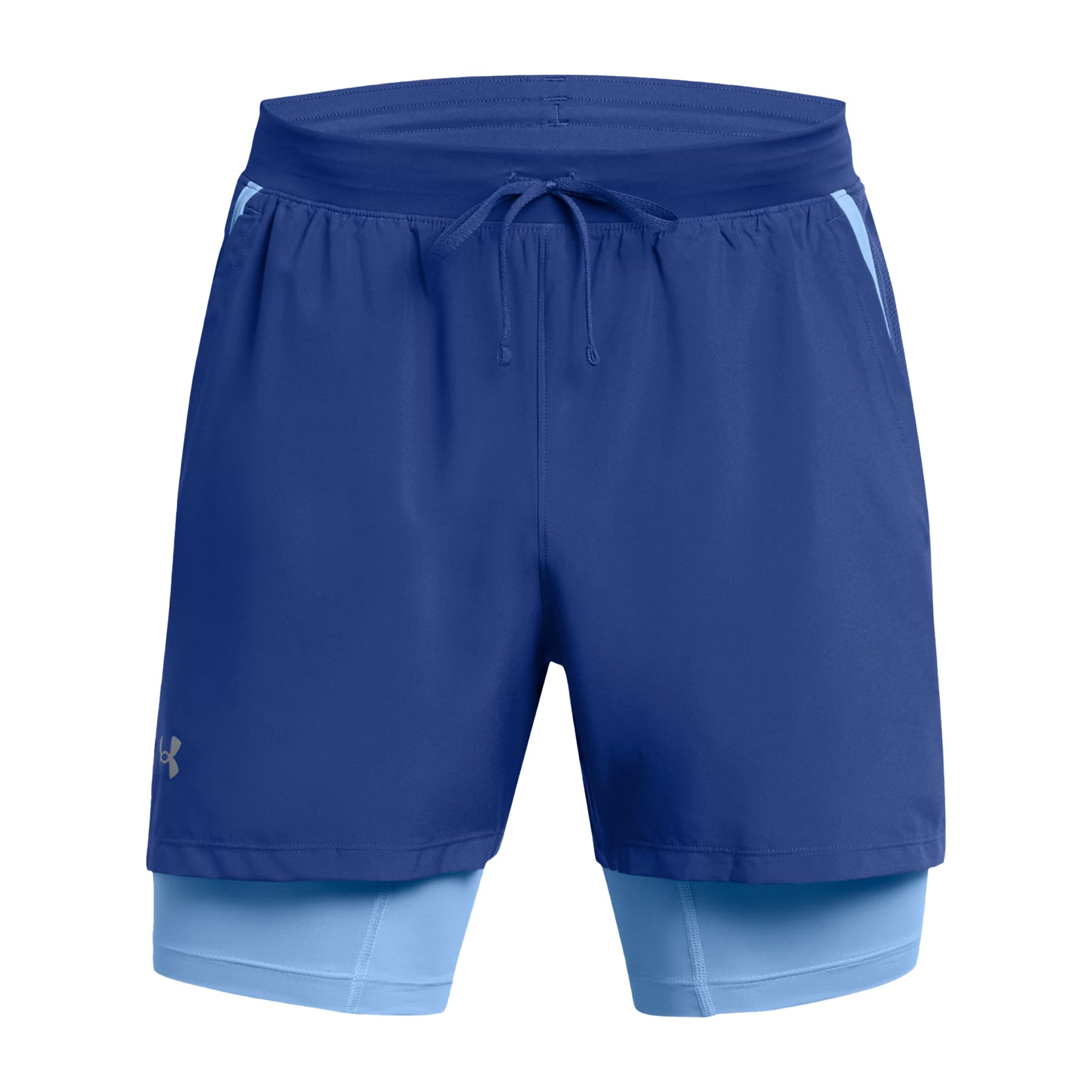 Under Armour Mens Launch Run 5inch 2-in-1 Running Shorts: Horizon Blue