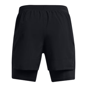 Under Armour Mens Launch Run 5inch 2-in-1 Running Shorts: Black