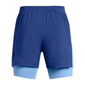 Under Armour Mens Launch Run 5inch 2-in-1 Running Shorts: Horizon Blue
