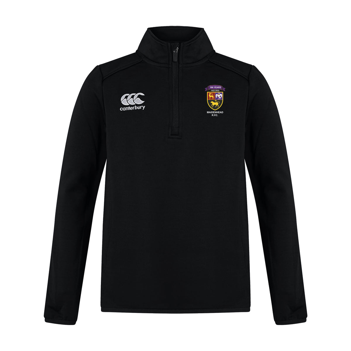Maidenhead RFC Canterbury Junior Club Qtr Zip Midlayer: Black