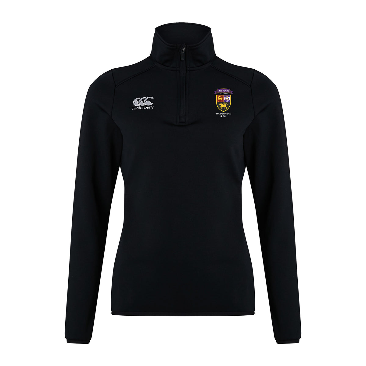 Maidenhead RFC Canterbury Women's Club Qtr Zip Midlayer: Black