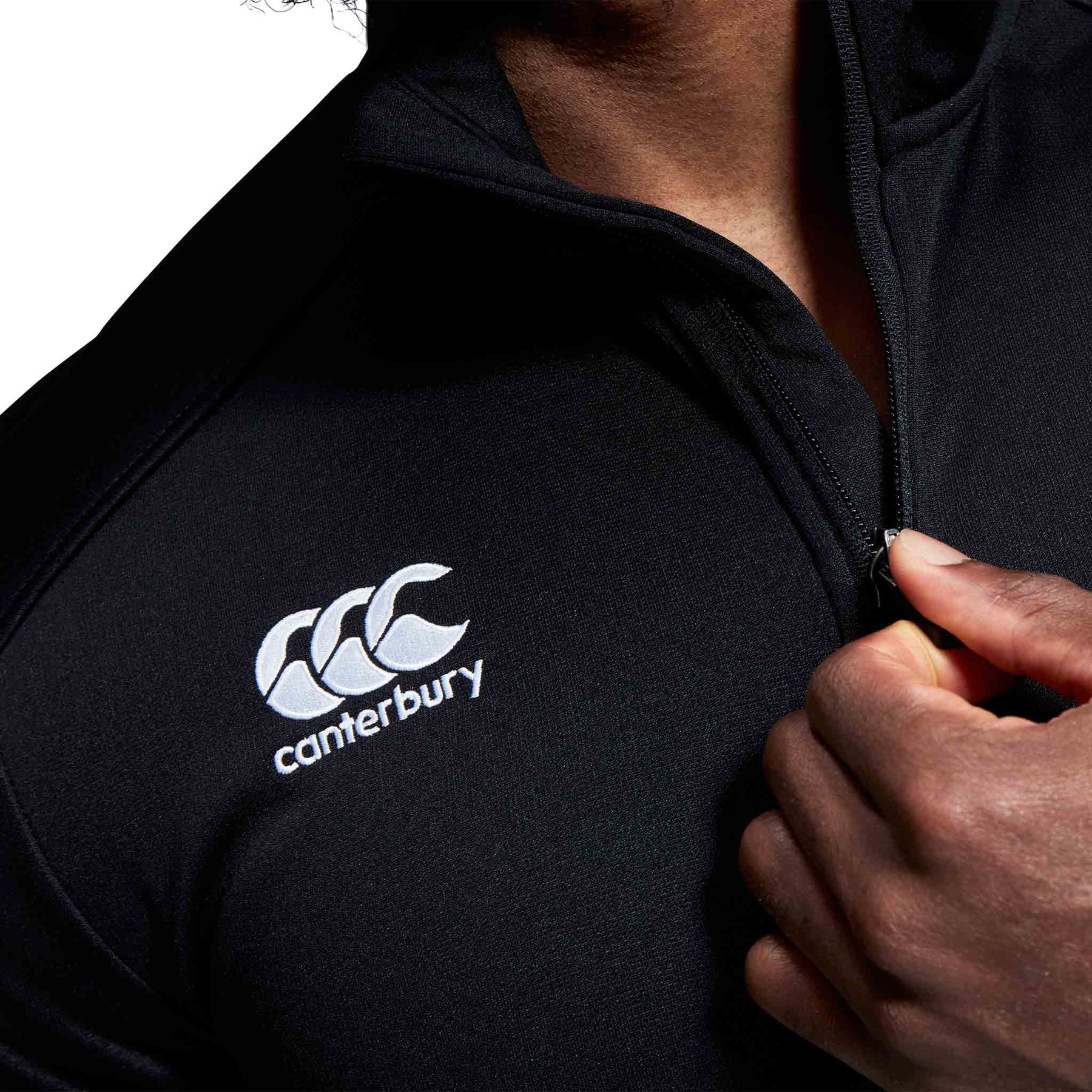Marlow RFC Men's Club Qtr Zip Midlayer: Black