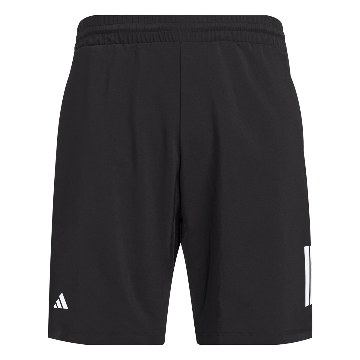 Adidas Club 3 Stripe Mens Tennis Shorts: Black