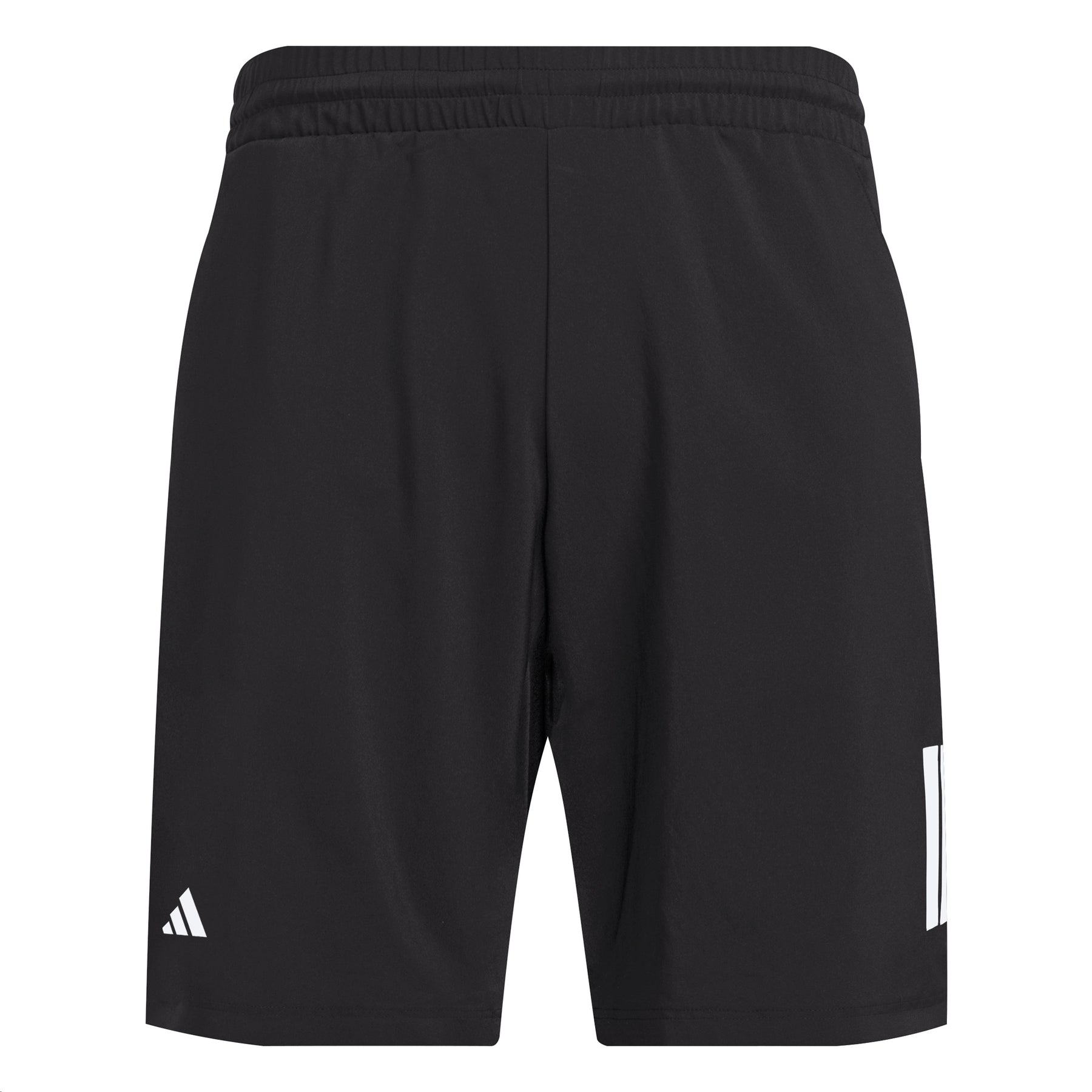 Adidas Club 3 Stripe Mens Tennis Shorts: Black