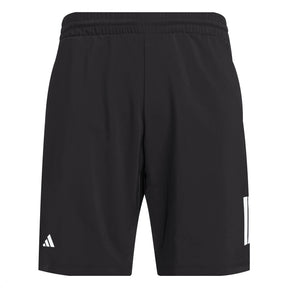 Adidas Club 3 Stripe Mens Tennis Shorts: Black