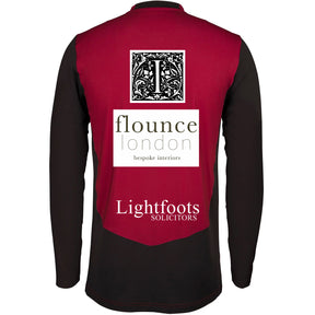 Cookham Dean CC Mens T20 Long Sleeve Shirt: Maroon/Black