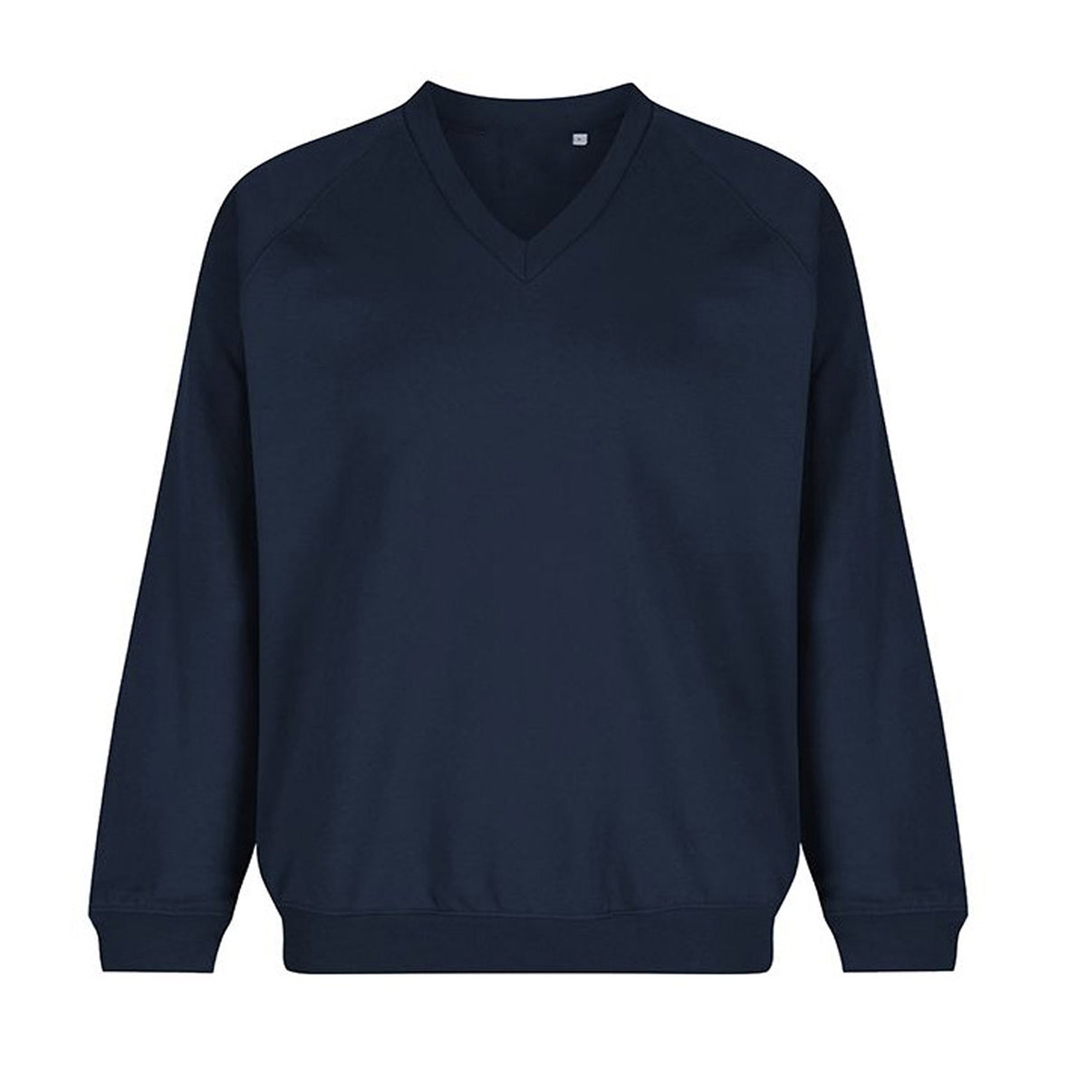 V Neck Sweater Cotton Acrylic: Navy
